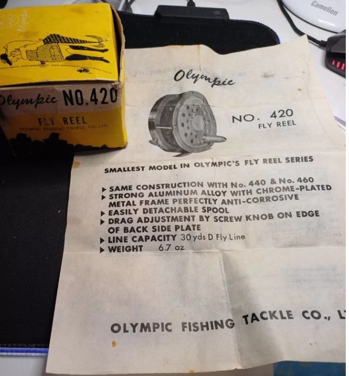 Нахлыстовая катушка Olympic 420 из Японии