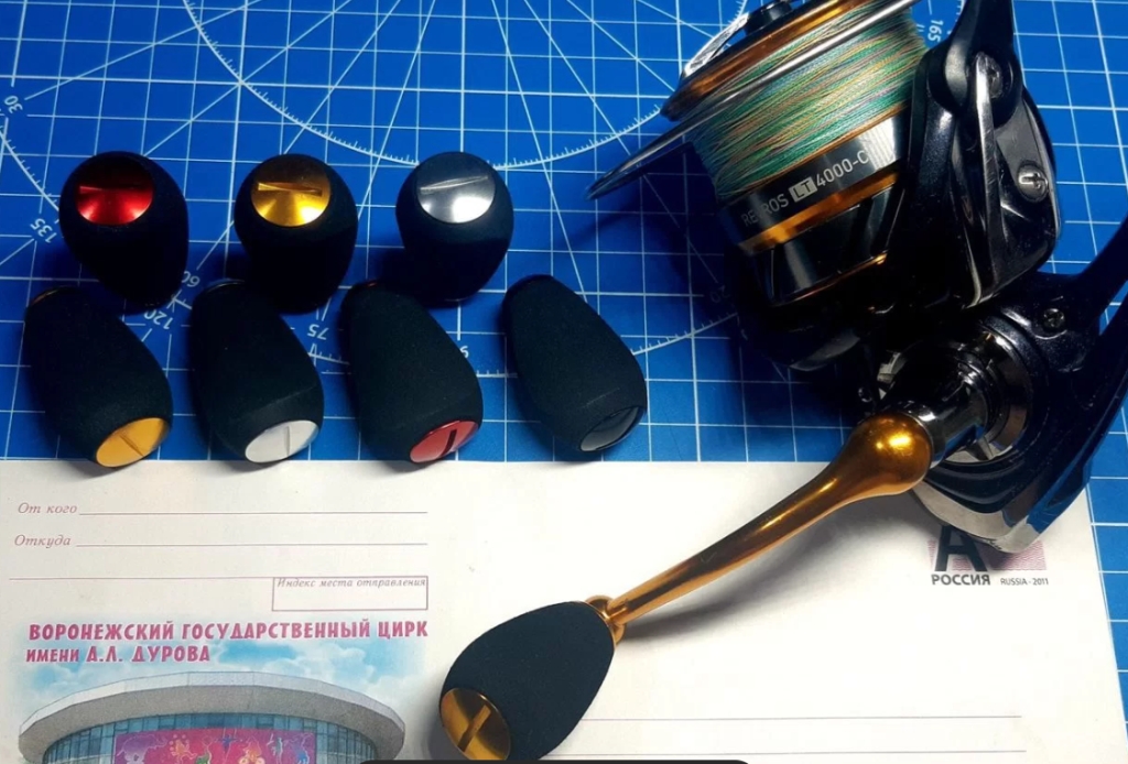 Кноб EVA для катушек Shimano, Daiwa, Ryobi, Abugаr