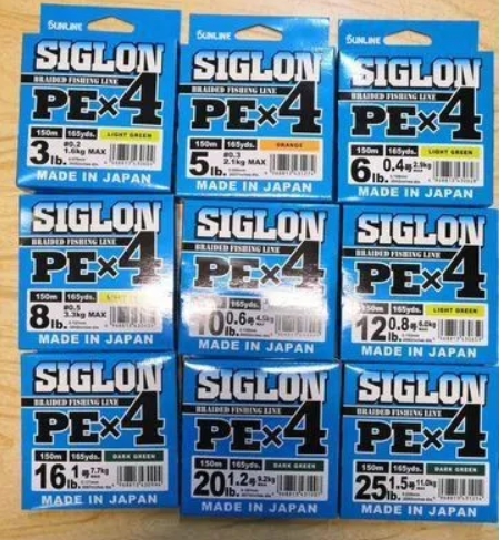 Плетеный шнур Sunline Siglon PEх4 150 м (Япония)