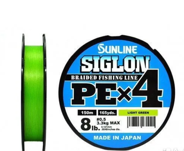 Плетеный шнур Sunline Siglon PEх4 150 м (Япония)
