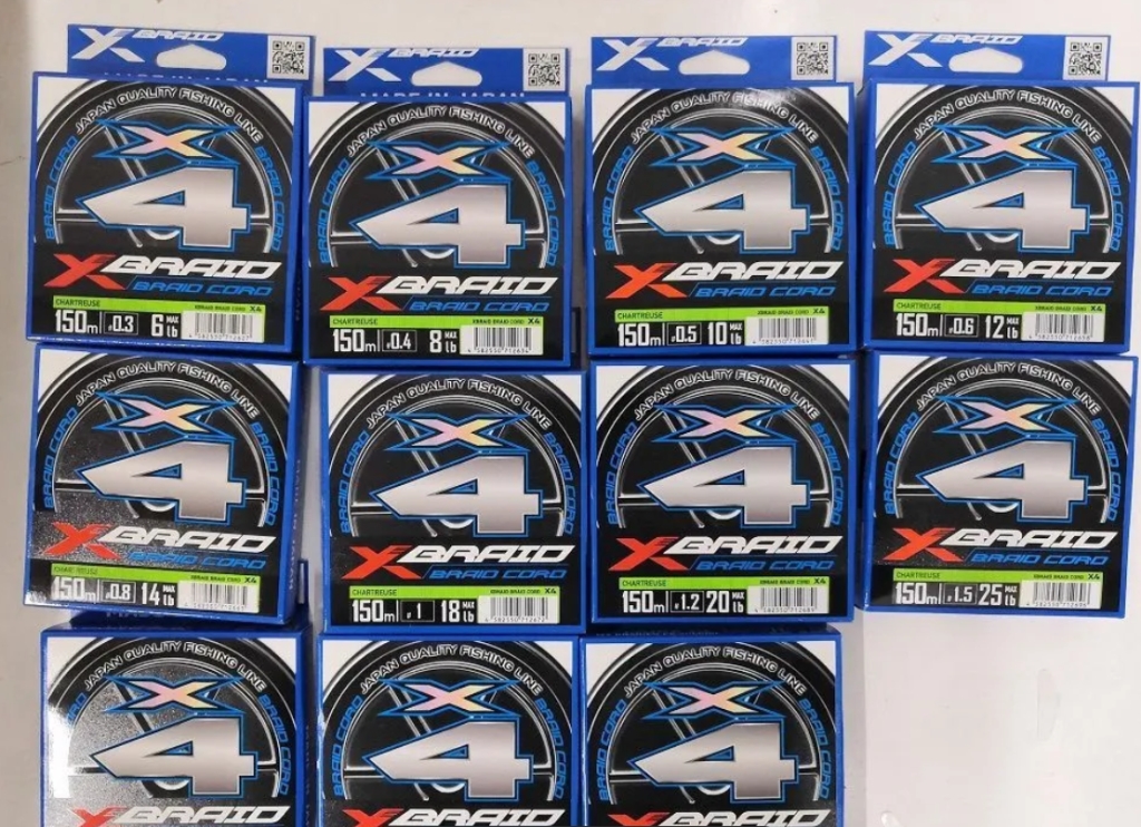 Плетенный шнур YGK X-Braid Cord X4 150 м (Япония)