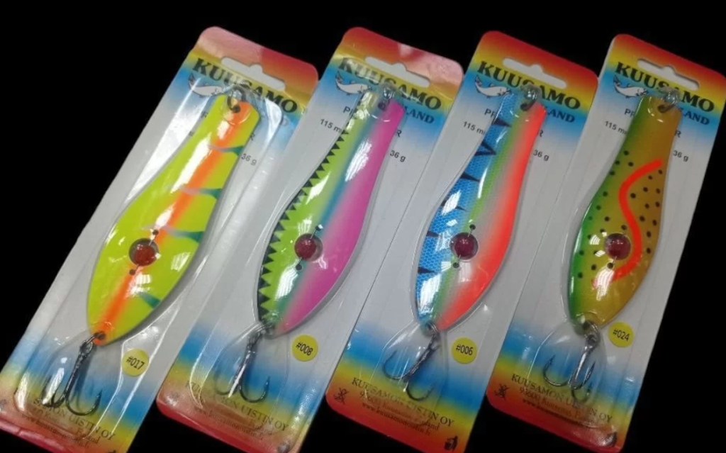 Блесна 4шт kuusamo professor 115 mm 1 Helmi 36 гр