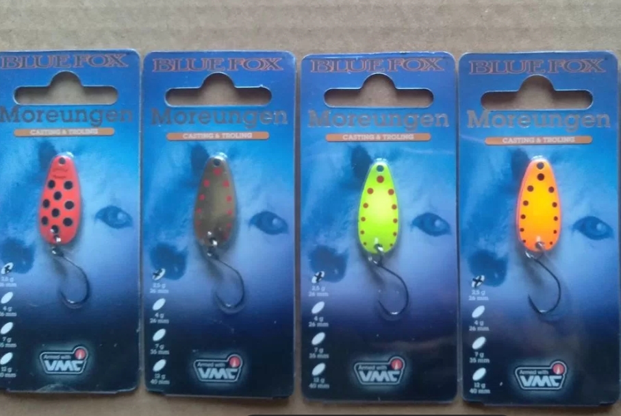 Блёсны Blue Fox,Myran,DAM,ABU,Daiwa, Lucky John