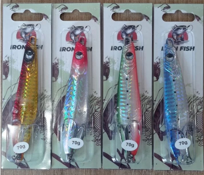 Блесна 4 шт тяжолые пилькеры 70 гр