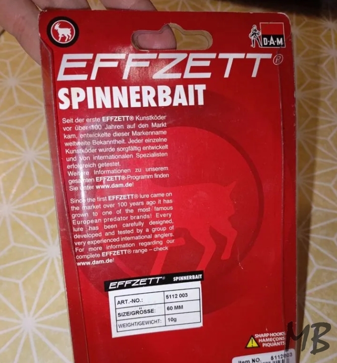 Приманка для рыбы Спиннербейт DAM effzett 10 г