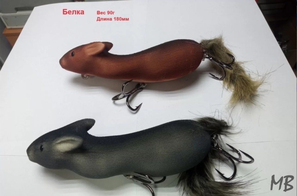 Приманки рыболовные Мыши на тайменя и ленка