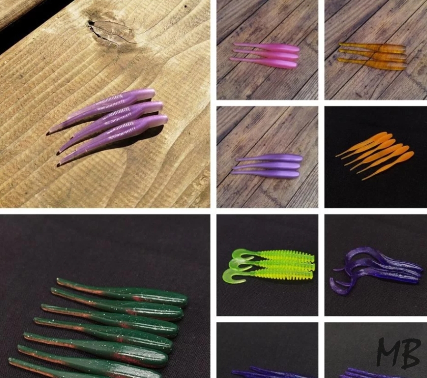 Силиконовые приманки ручной работы