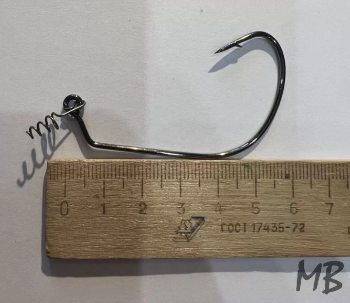 Офсетный крючок с фиксатором 6/0 - уп 5шт
