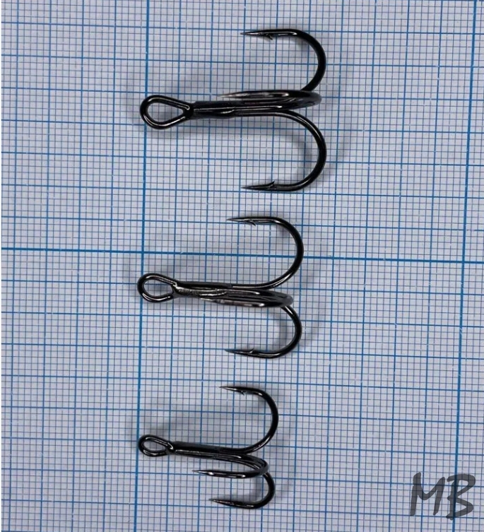 Крючки тройники классические, барбариан оптом
