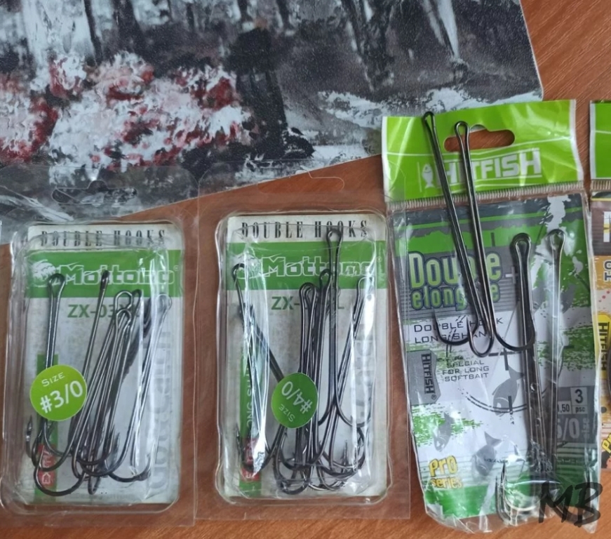 Крючки двойники Hitfish