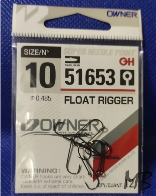 Одинарный крючок owner 51653 float rigger