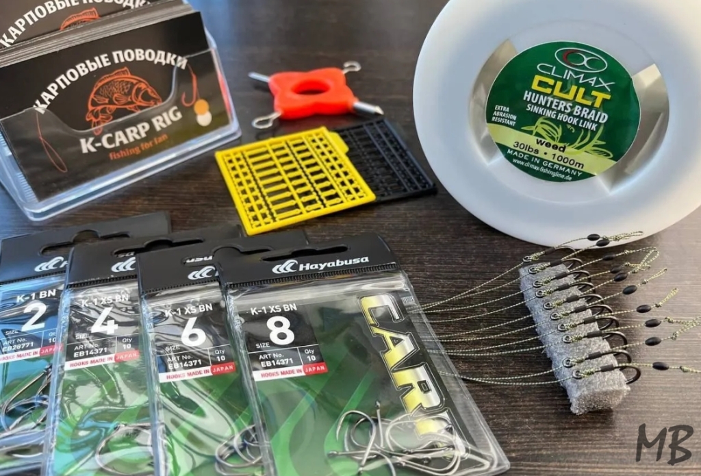 Карповые поводки Hayabusa + Climax, 10шт