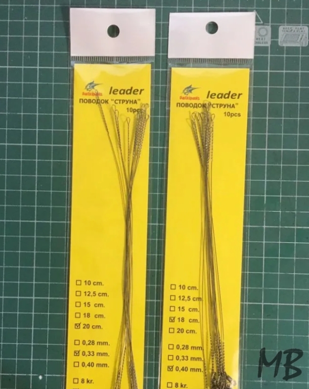 Поводки рыболовные струна