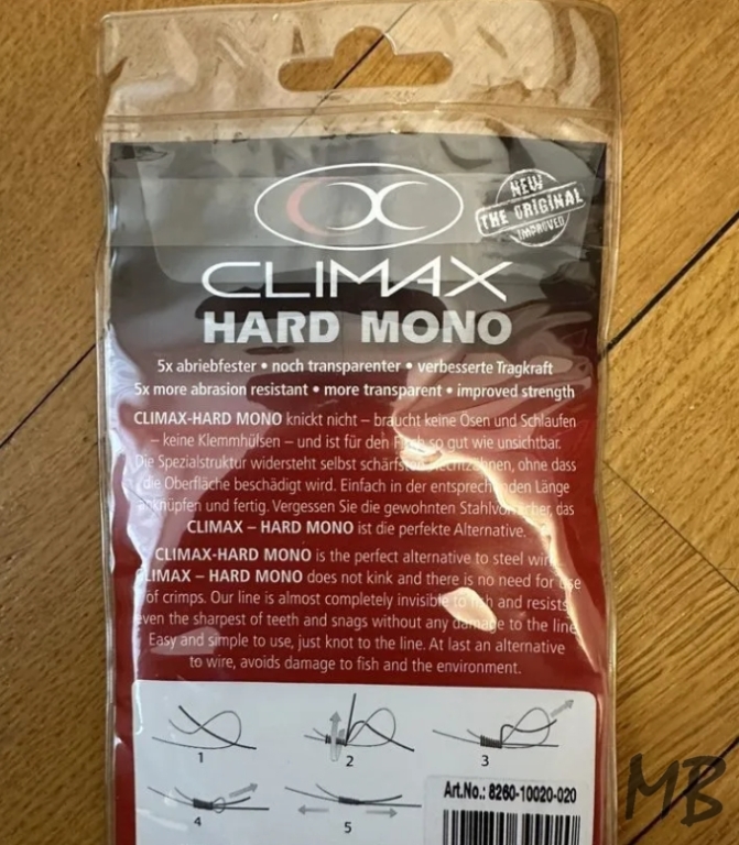 Поводковый материал climax hard mono 20 lb