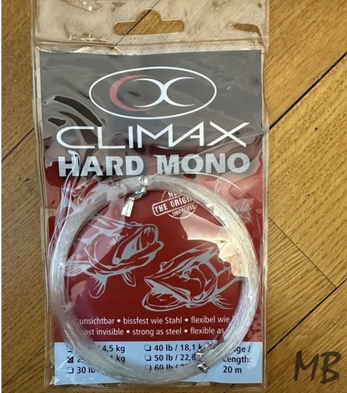 Поводковый материал climax hard mono 20 lb