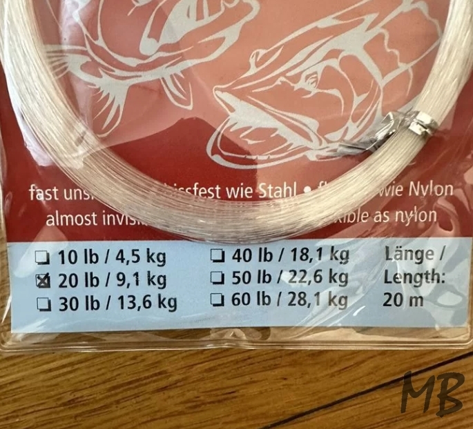 Поводковый материал climax hard mono 20 lb